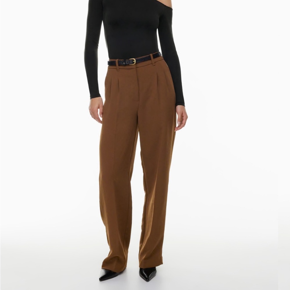 Aritzia Effortless Pants - Cognac